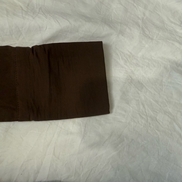 Zara Brown Buttoned Long Sleeve Dress - Picture 10 of 12